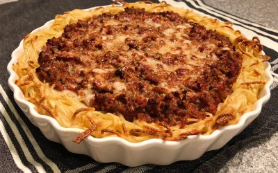 Spaghetti- och köttfärssåspaj