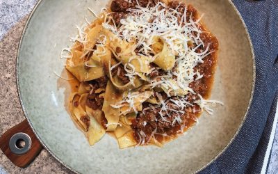 Älg-bolognese