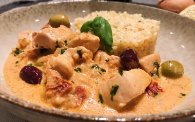 Kycklinggryta med korianderbulgur