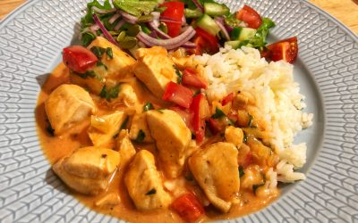Enkel kycklinggryta med smak av chili och lime