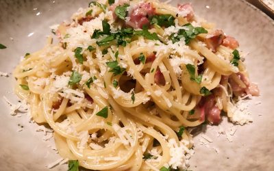 Pasta carbonara på Elinas vis
