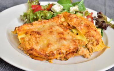 Kycklinglasagne med smak av paprika