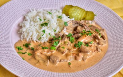 Lövbiffsgryta med skogens guld