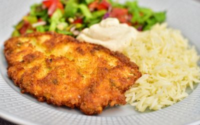 Panko- och parmesanpanerad kycklingfilé