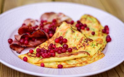 Morotspannkakor med bacon