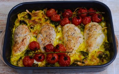 Pastagratäng med curry och kyckling