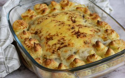 Fiskgratäng med svamp