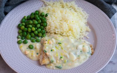 Torsk med ägg- och purjolökssås