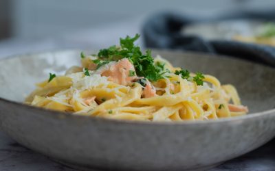 Laxpasta med fänkål