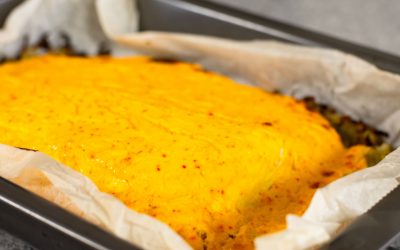 Saffranslax med apelsin, fänkål och purjolök